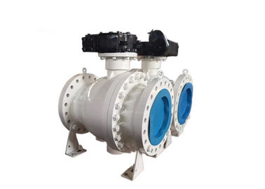 Trunnion Mounted Soft Seated Ball Valve , 3 Piece Ball Valve ANSI Standard